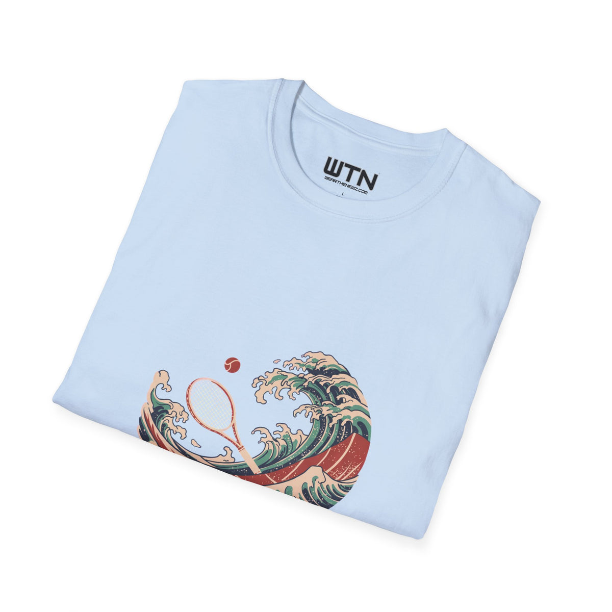 Court Wave Ukiyo-e Tennis Art Tee
