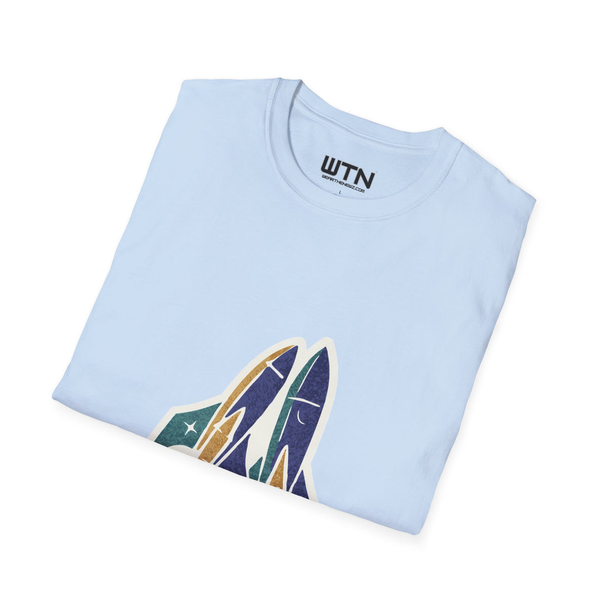Lift-Off Rhythm — Reusable Rocket Art Tee