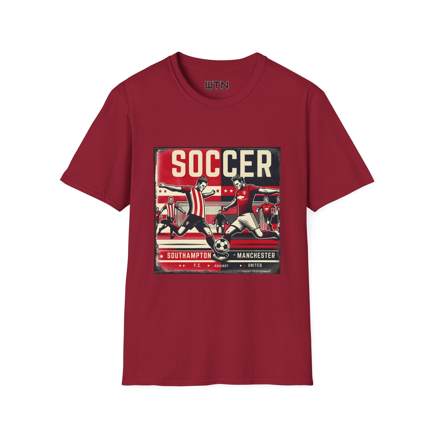 Southampton vs Man U (Upscaled) Inspired Mens Graphic Tee | Womens Graphic Tee | Awesome T Shirts