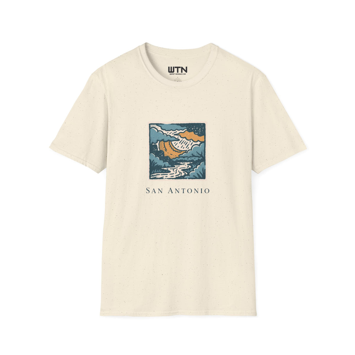 Moody River Sky San Antonio Art Tee