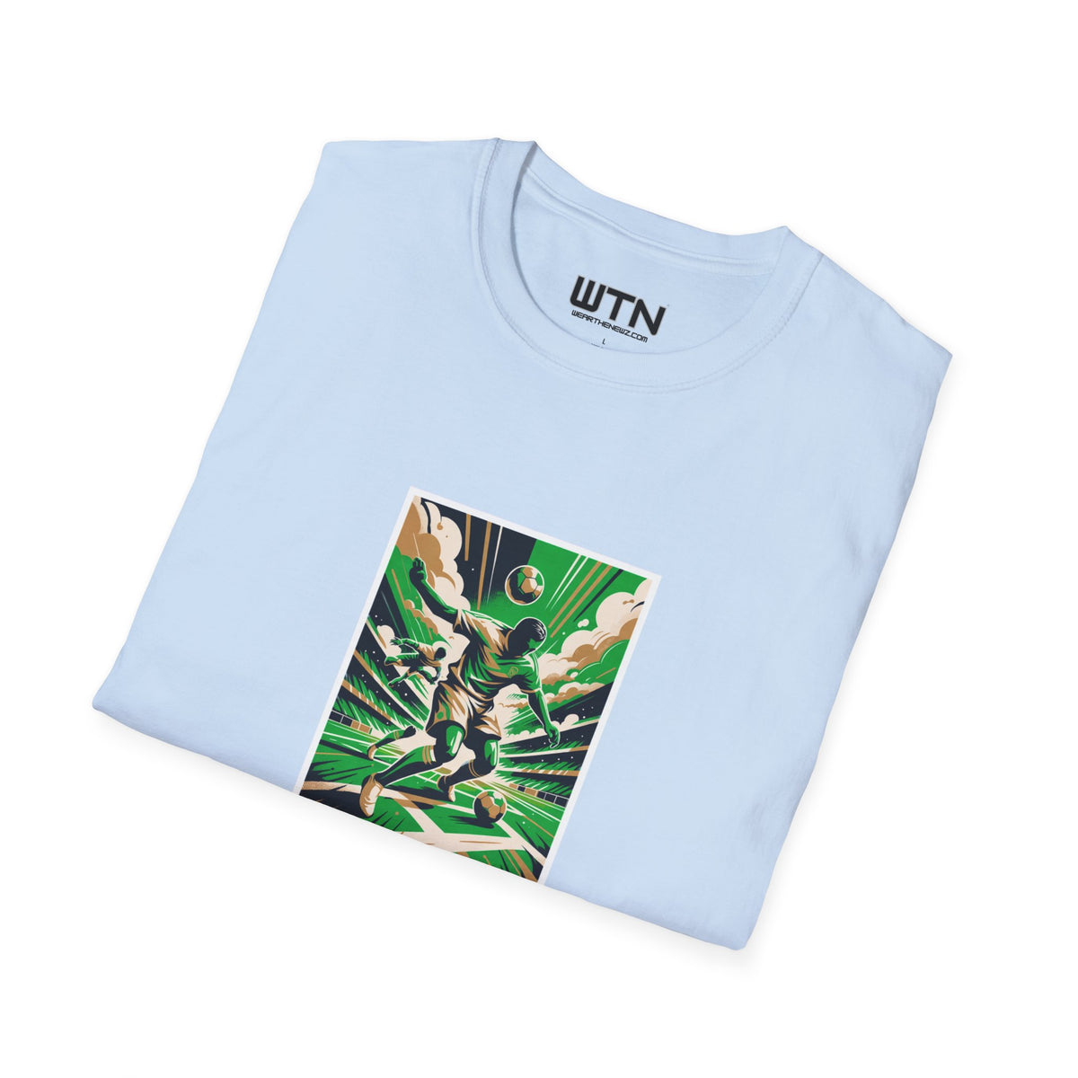 High-Fashion Soccer Poster Art Tee
