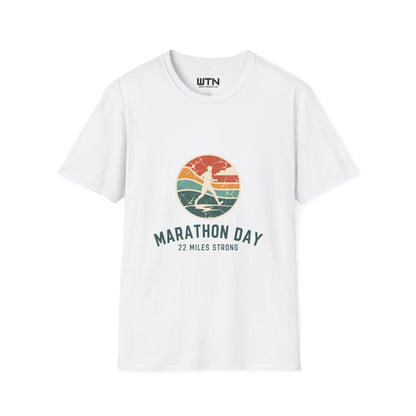 Marathon Day Retro Badge Graphic Tee