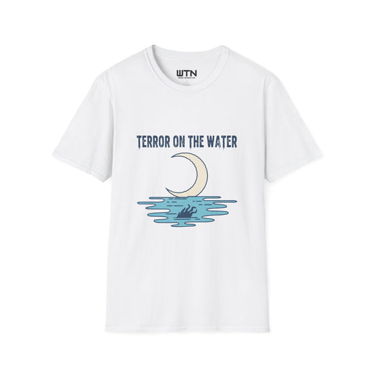 TERROR ON THE WATER Moonlit Horror Graphic Tee