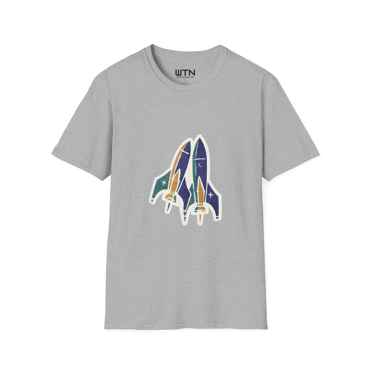 Lift-Off Rhythm — Reusable Rocket Art Tee