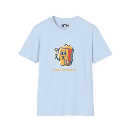 Save The Seats Popcorn Protest Graphic Tee