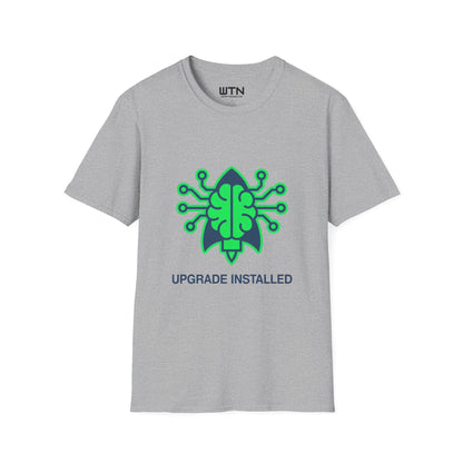 Neon Rocket Brain Upgrade Graphic Tee