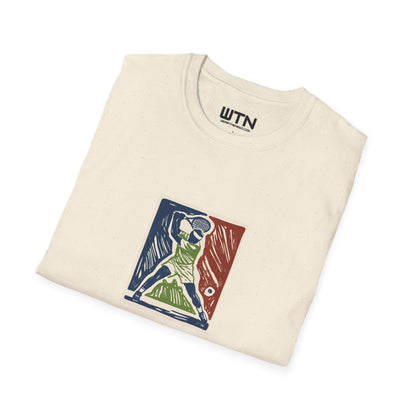 Rising Serve Linocut Art Tee