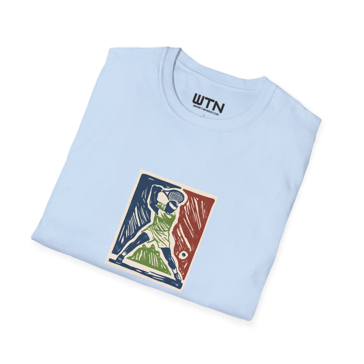 Rising Serve Linocut Art Tee