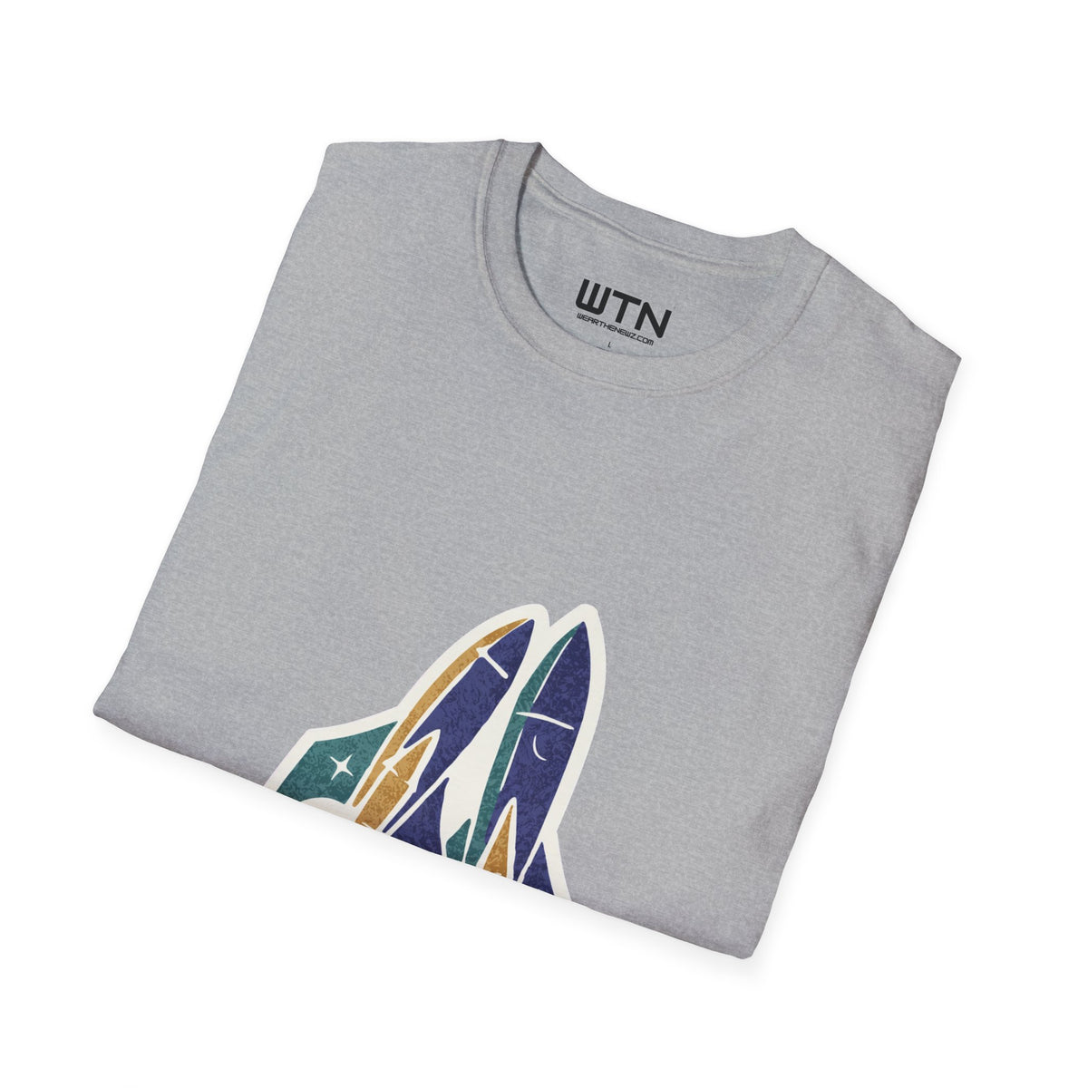 Lift-Off Rhythm — Reusable Rocket Art Tee