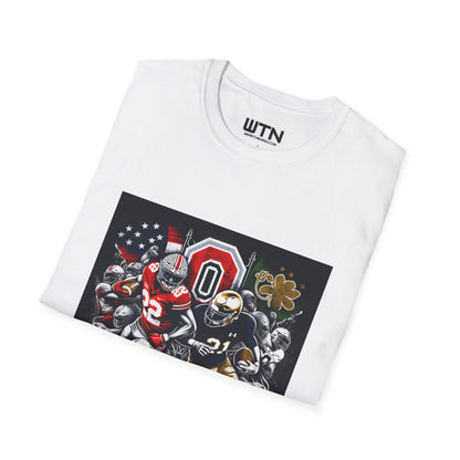 Ohio State vs Notre Dame Inspired Mens Graphic Tee | Womens Graphic Tee | Awesome T Shirts