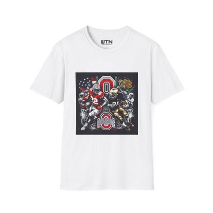 Ohio State vs Notre Dame Inspired Mens Graphic Tee | Womens Graphic Tee | Awesome T Shirts