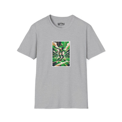 High-Fashion Soccer Poster Art Tee