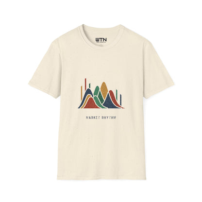 Market Rhythm: Abstract Finance Art Tee
