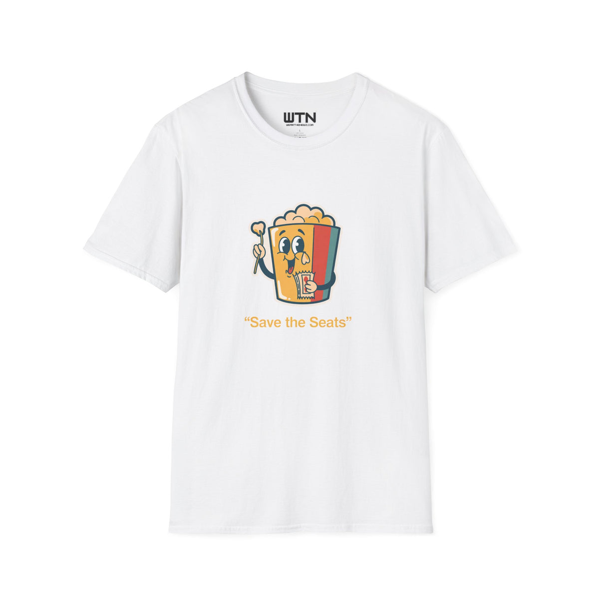 Save The Seats Popcorn Protest Graphic Tee