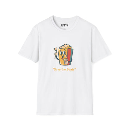 Save The Seats Popcorn Protest Graphic Tee