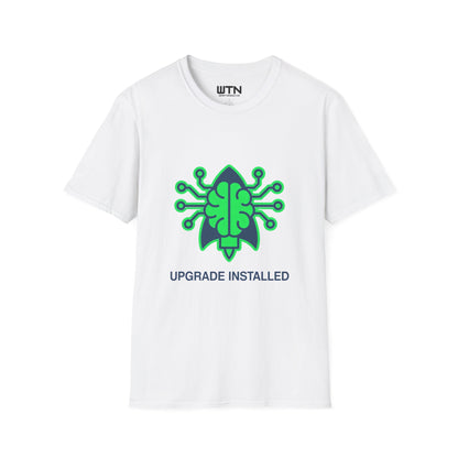 Neon Rocket Brain Upgrade Graphic Tee