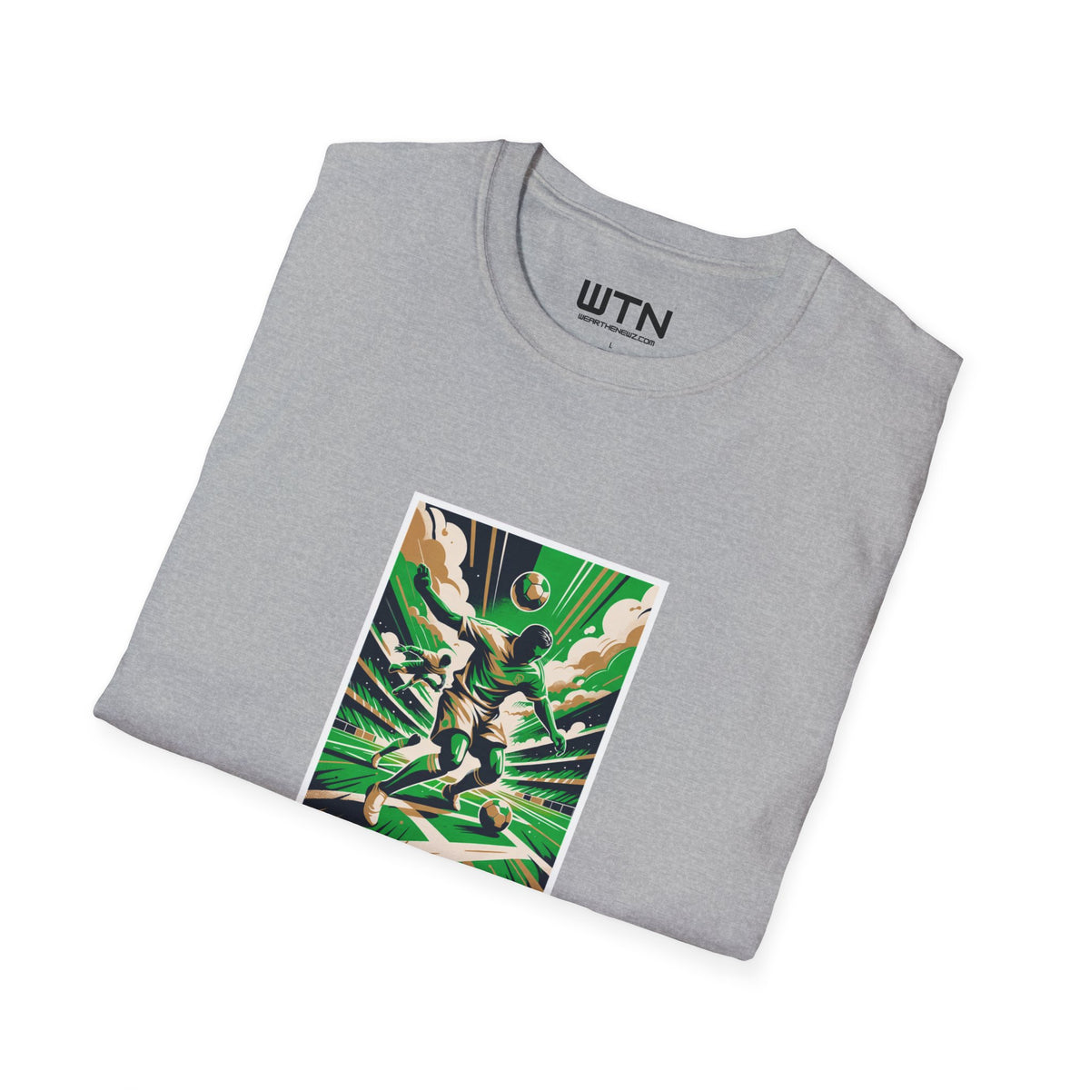 High-Fashion Soccer Poster Art Tee