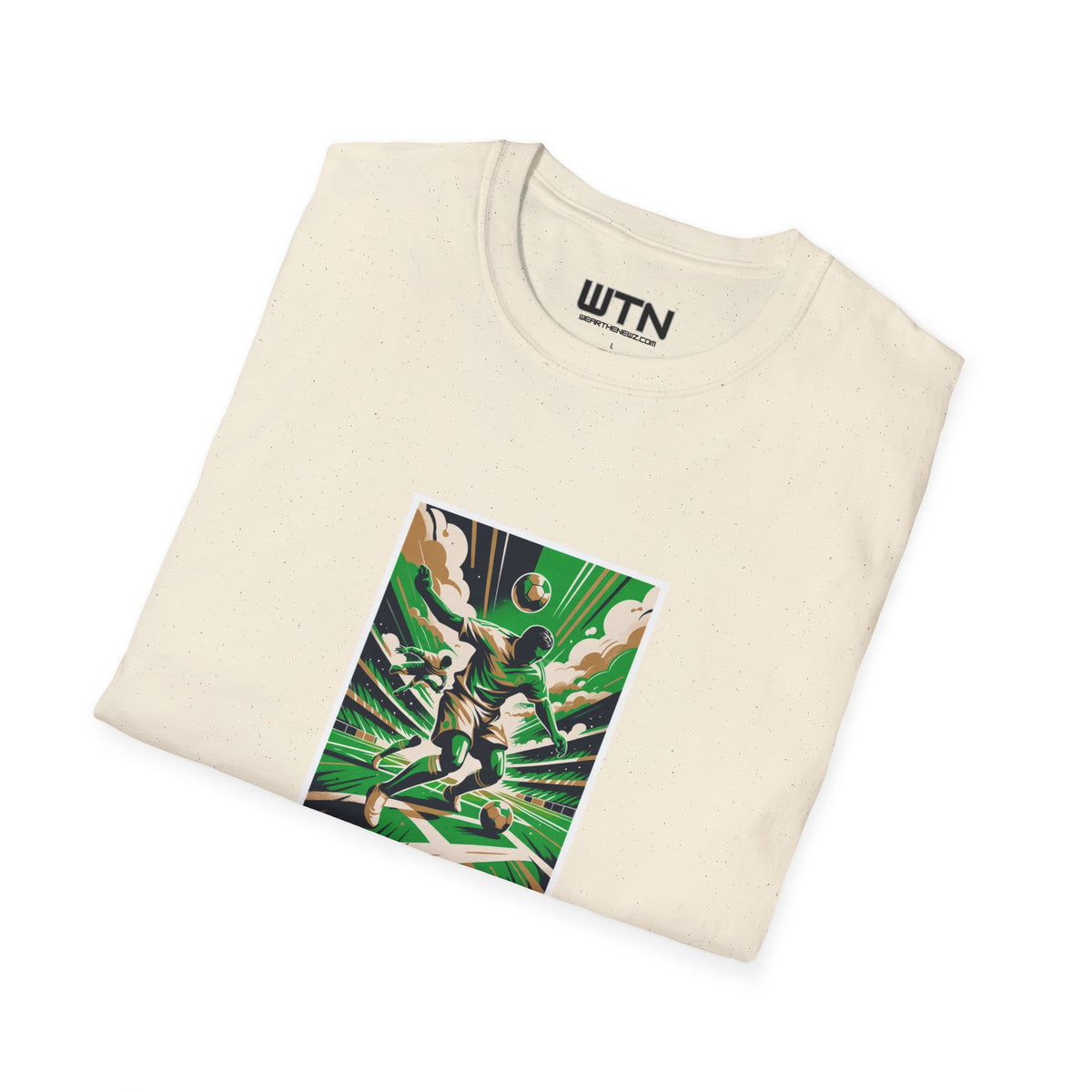 High-Fashion Soccer Poster Art Tee