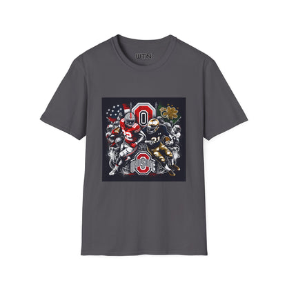 Ohio State vs Notre Dame Inspired Mens Graphic Tee | Womens Graphic Tee | Awesome T Shirts