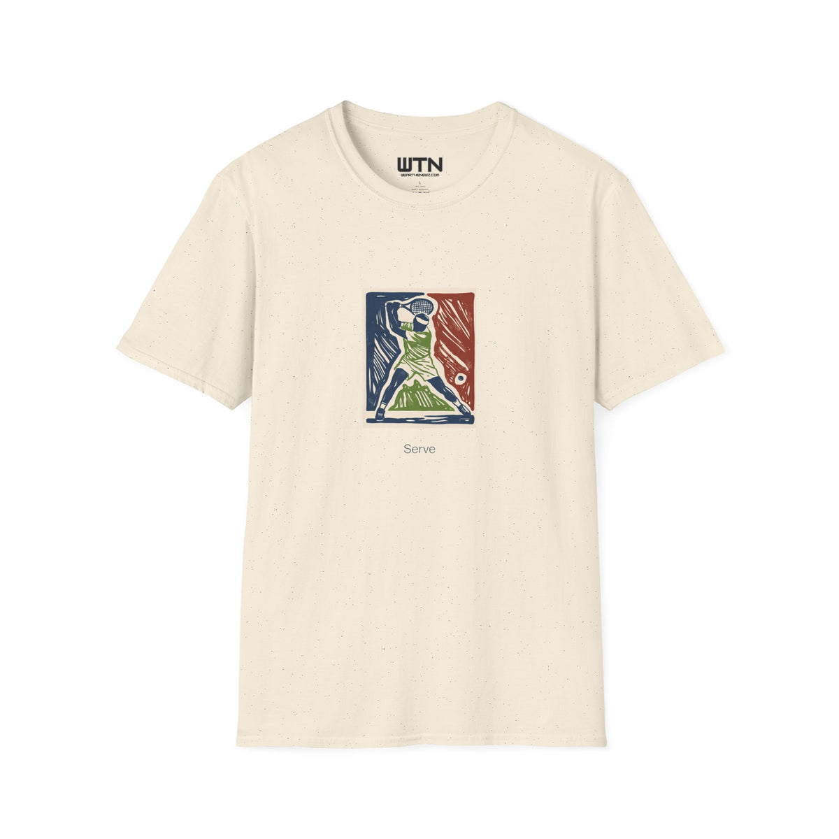Rising Serve Linocut Art Tee