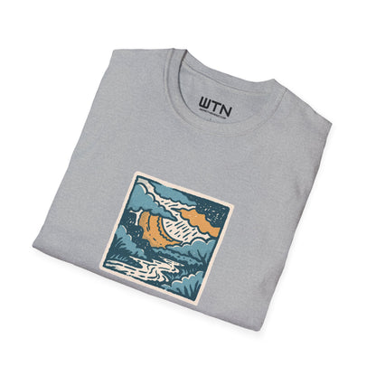 Moody River Sky San Antonio Art Tee