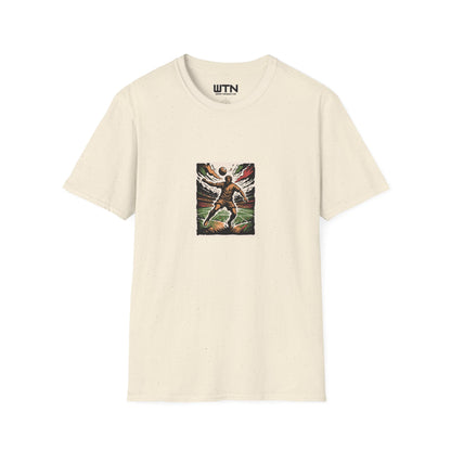 Midair Header Soccer Art Tee