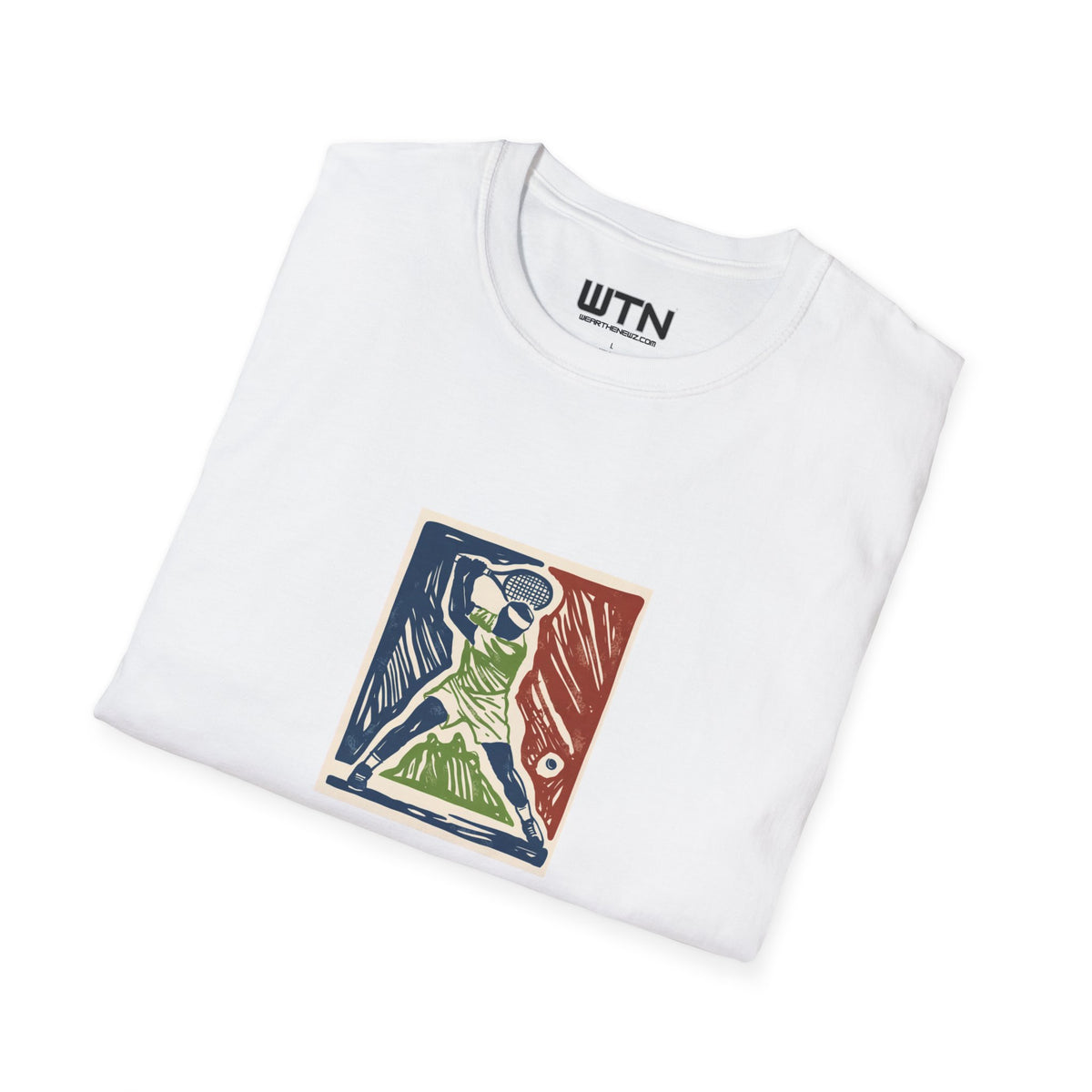 Rising Serve Linocut Art Tee