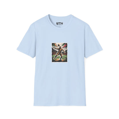 Midair Header Soccer Art Tee