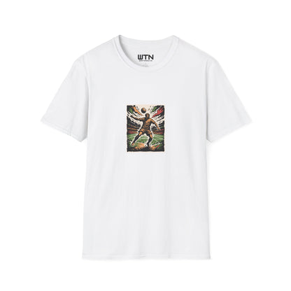 Midair Header Soccer Art Tee