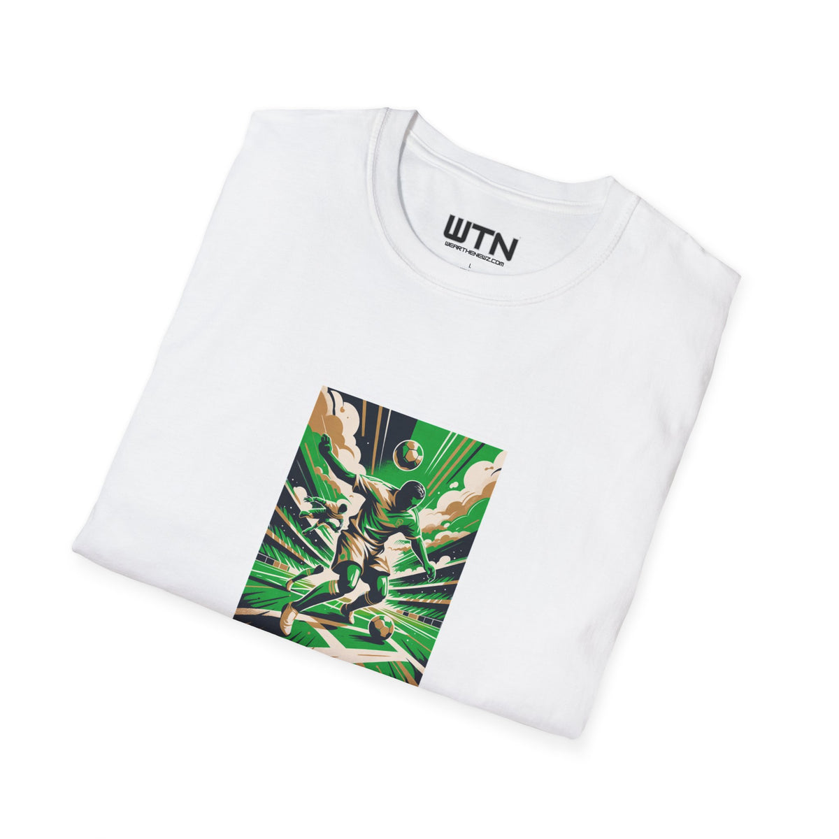 High-Fashion Soccer Poster Art Tee