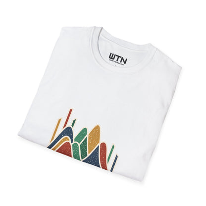 Market Rhythm: Abstract Finance Art Tee