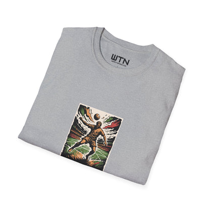 Midair Header Soccer Art Tee