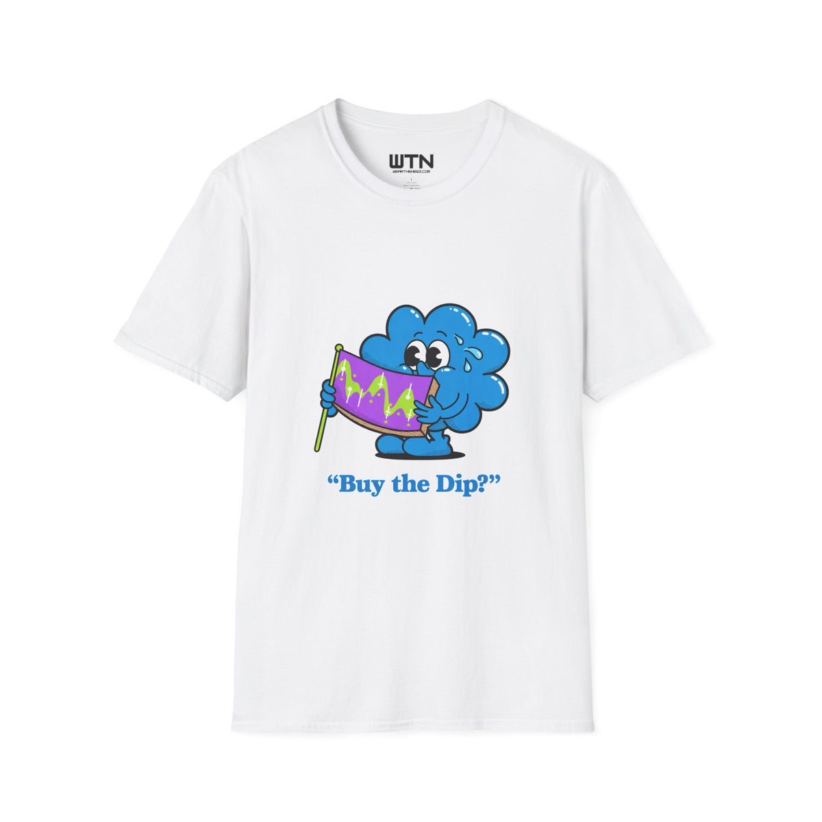 Buy the Dip Cloud - Cute AI Market Mascot Graphic Tee