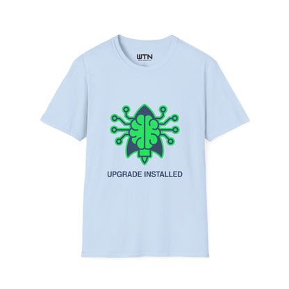 Neon Rocket Brain Upgrade Graphic Tee