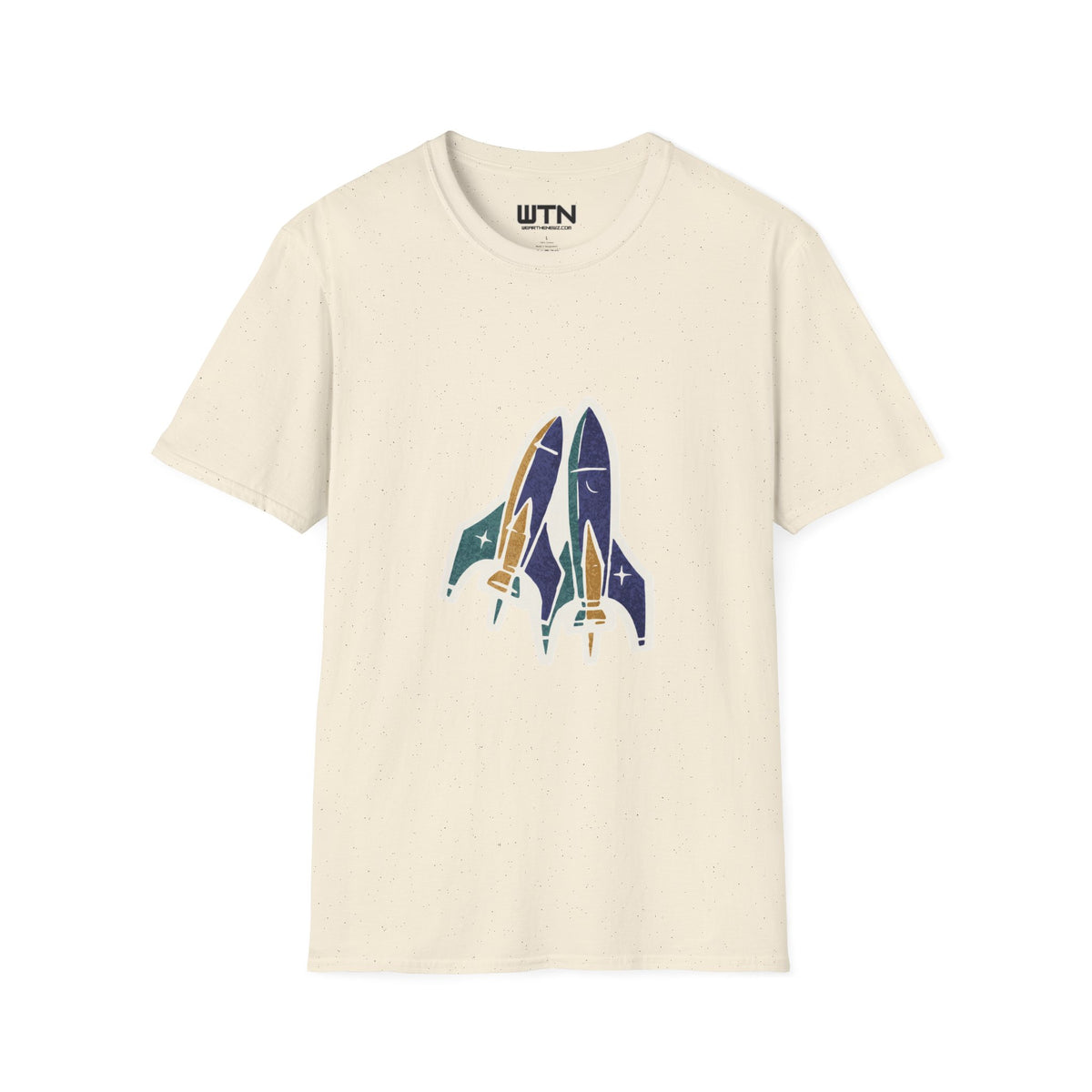 Lift-Off Rhythm — Reusable Rocket Art Tee