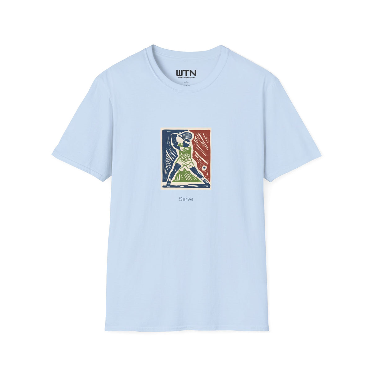 Rising Serve Linocut Art Tee