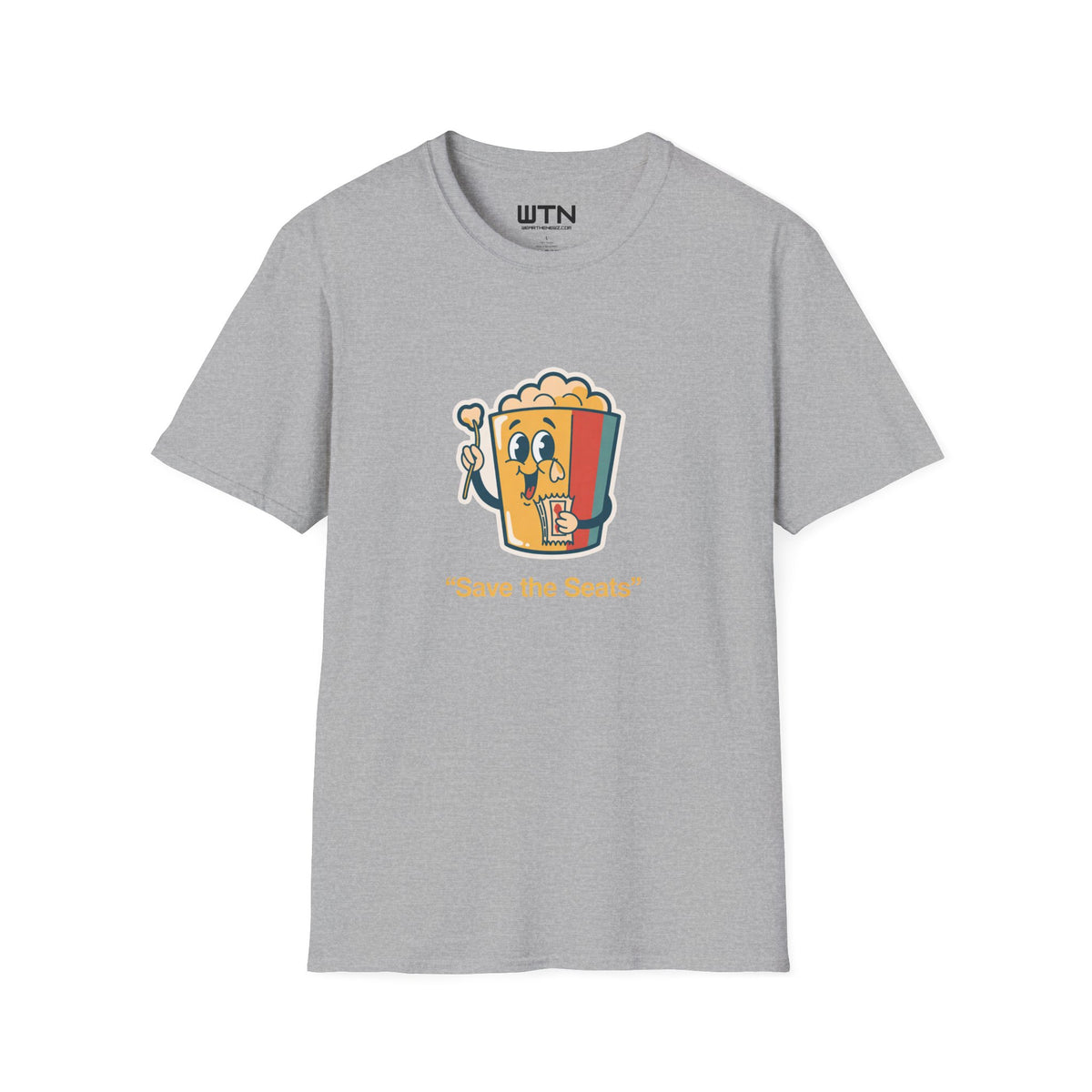 Save The Seats Popcorn Protest Graphic Tee