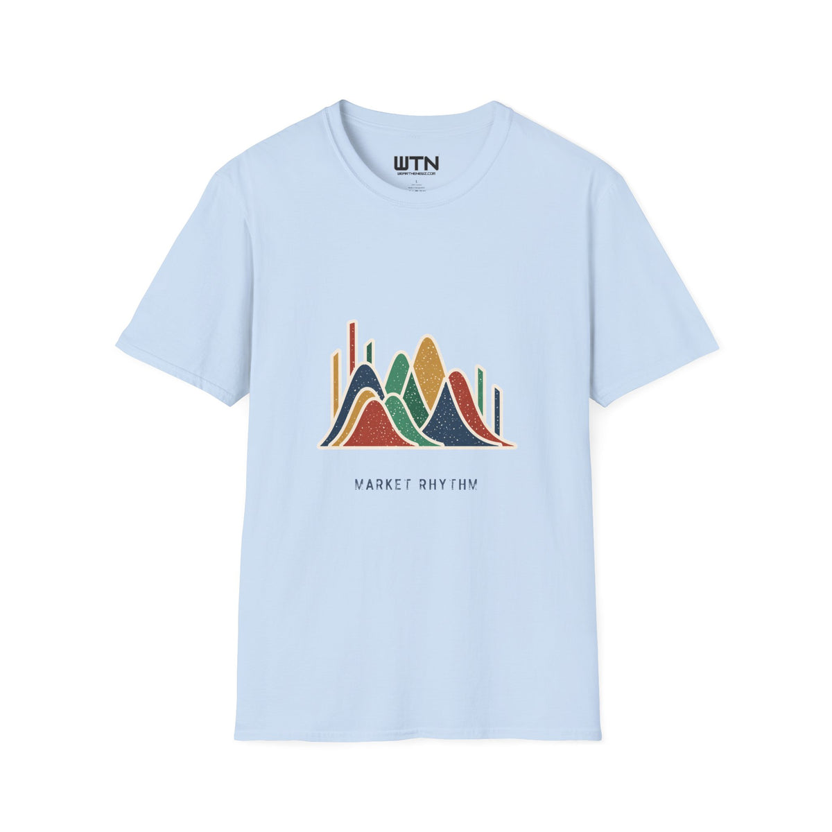 Market Rhythm: Abstract Finance Art Tee