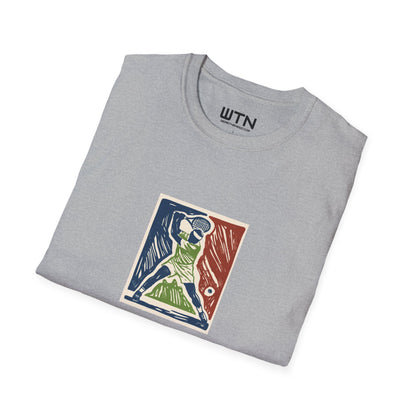 Rising Serve Linocut Art Tee