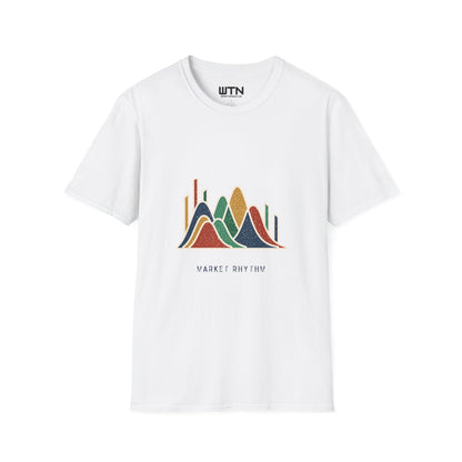 Market Rhythm: Abstract Finance Art Tee