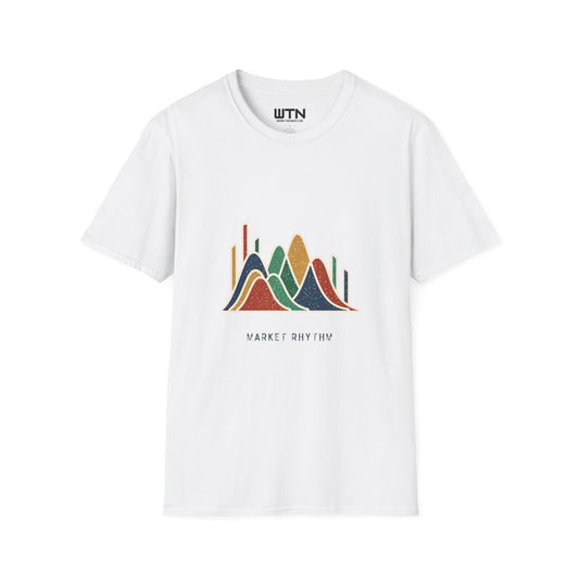 Market Rhythm: Abstract Finance Art Tee