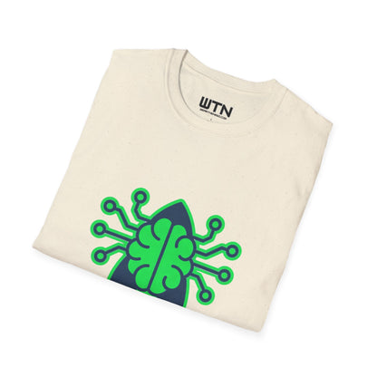 Neon Rocket Brain Upgrade Graphic Tee