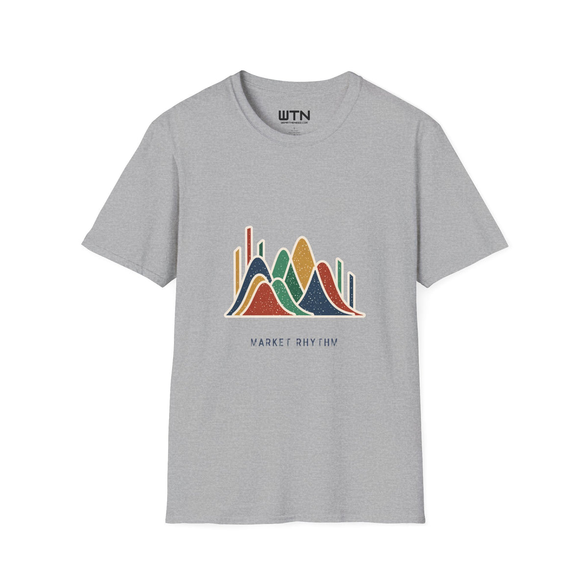 Market Rhythm: Abstract Finance Art Tee