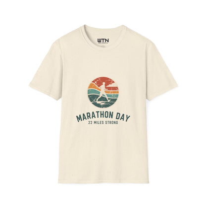 Marathon Day Retro Badge Graphic Tee