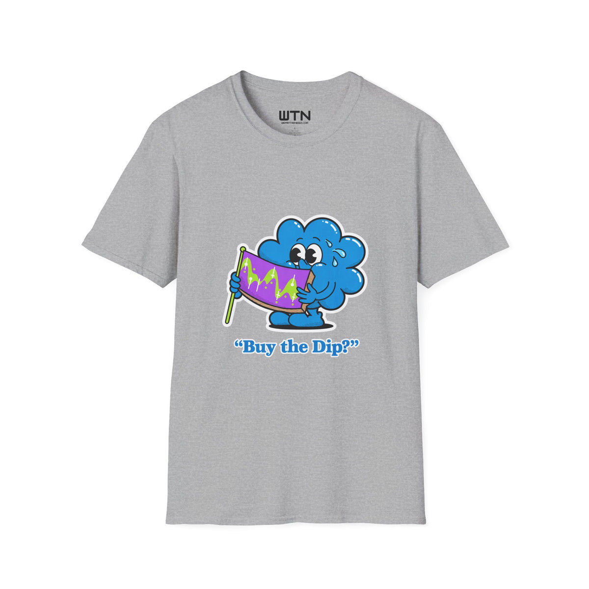 Buy the Dip Cloud - Cute AI Market Mascot Graphic Tee