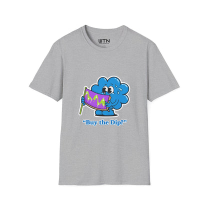 Buy the Dip Cloud - Cute AI Market Mascot Graphic Tee