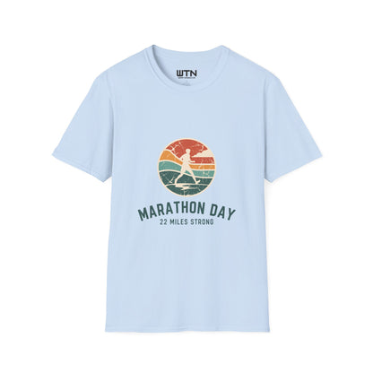 Marathon Day Retro Badge Graphic Tee