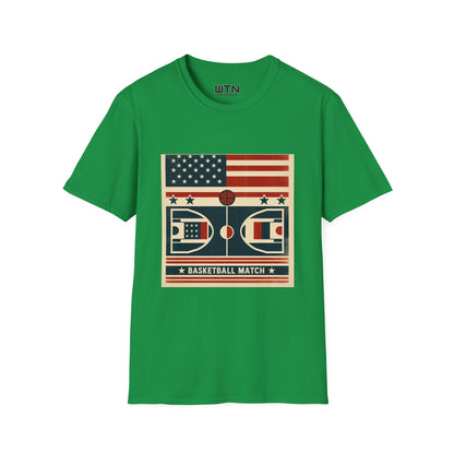 Basketball Vintage Showdown  Inspired Mens Graphic Tee | Womens Graphic Tee | Awesome T Shirts