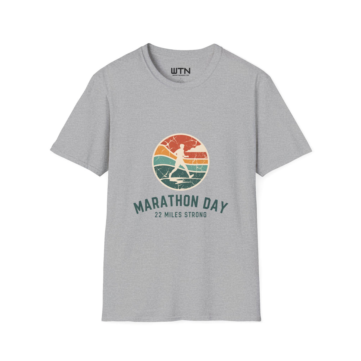 Marathon Day Retro Badge Graphic Tee