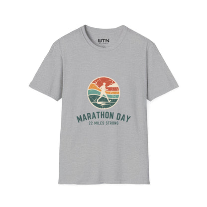 Marathon Day Retro Badge Graphic Tee